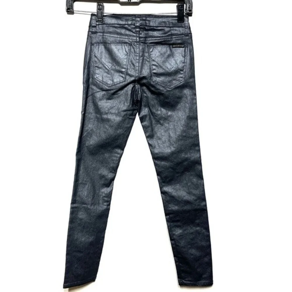 Hudson Kid’s Coated Skinny Jeans in Ebony 8 NWT